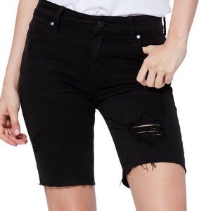 NWT PAIGE Jax Cutoff Denim Bermuda Shorts